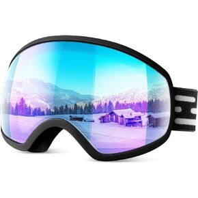 LOEO Ski Goggles, Snowboarding Goggles for Men, Women, Adult, Youth and Over 15 Years, Snow Skiing Goggles