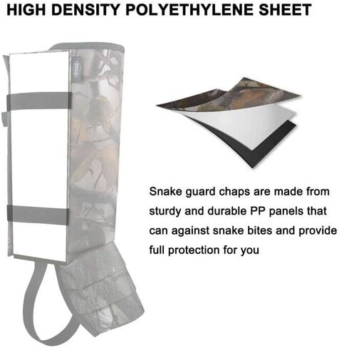 واقيات للساق من MDSTOP، واقيات للثعبان مقاومة للماء، حماية لدغة الثعبان قابلة للتعديل للساقين السفلية، شقوق الثعبان للرجال والنساء، جراميق مقاومة للثعبان للصيد والمشي لمسافات طويلة والعمل في المزرعة in Kuwait