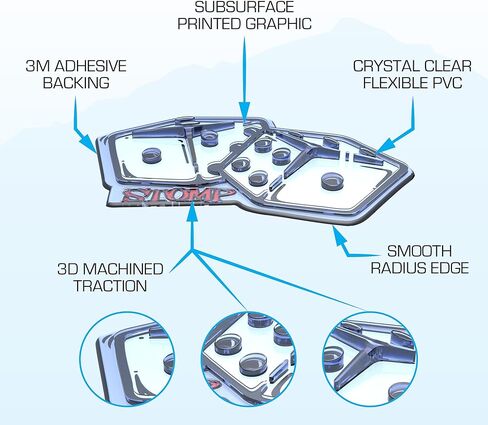 STOMPGRIP Premium Snowboard Stomp Pad | Dice | Vice Collection | 3D Decal in Kuwait
