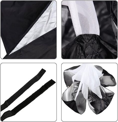 ستيل كول تدريب سريع للركض، 56 انش، مثاقب مقاومة للركض والمظلات والجري وكرة القدم وكرة القدم والتدريب السريع، اسود in Kuwait