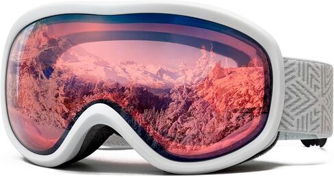 AVV OTG Ski Goggles for Men Women With Anti-Fog Dual Layer lens, UV400 Snow Goggle for Snowboarding Snowmobiling Skating in Kuwait