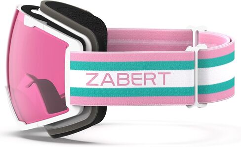 ZABERT Ski Snow Goggles for Men Women Youth, Over Glasses OTG Anti-fog 100% UV Protection Stylish Ultra HD Comfy in Saudi Arabia