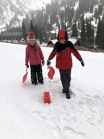 Unplugged Explorers 6 pc. Ultimate Snow Toys kit, Winter Sports- 1 Red Sled, Snow Brick Maker, Snow Digger & Snow Mold, 2 Snowball Makers (1 Free) 1 Oversized Winter Toys Storage in Kuwait