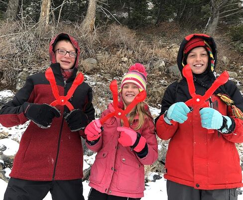 Unplugged Explorers 6 pc. Ultimate Snow Toys kit, Winter Sports- 1 Red Sled, Snow Brick Maker, Snow Digger & Snow Mold, 2 Snowball Makers (1 Free) 1 Oversized Winter Toys Storage in Kuwait