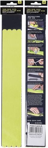 Fischer Twin Skin Replacement Wide Neon Yellow Mohair Ski Skins in Kuwait