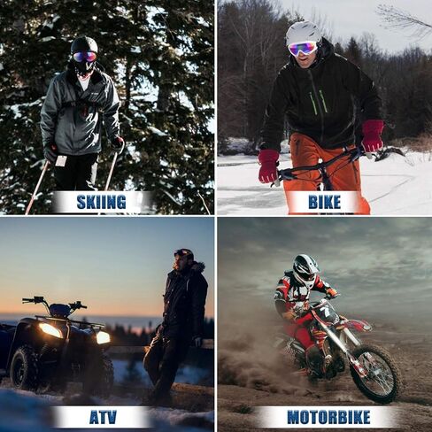 مجموعة من 4 نظارات تزلج من داباسر، نظارات رياضية شتوية للبالغين والأطفال in Kuwait