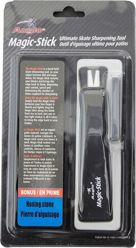 Magic Stick Ice Skate Sharpener | Skate Sharpening With Honing Stone | Hockey Skate Skate Sharpener, Sharpen and Restore Blade Edges, Hockey Accessories, Storage Case provided in Kuwait