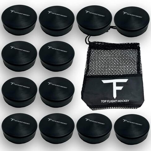 Top Flight Hockey Foam Hockey Pucks Indoor Safe Regulation Size in Kuwait