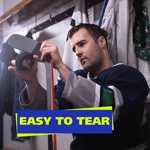 Hockey Tape | Multipurpose Cloth Tape Roll for Ice & Roller Hockey Stick, Blade & Handle Protector | Strong Over Grip for Lacrosse Baseball Bat | Sports Gifts, Accessories, Equipment, Gear in Kuwait