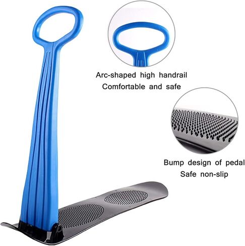 Femont Ski Scooter Snow Sled Board for Outdoor Sports, Cold-Resistant Snowboard Snow Sleigh Kick-Scooter with Strength Handle for Using on Snow,Grass,Sand Downhill Sliding,Winter Toys in Kuwait
