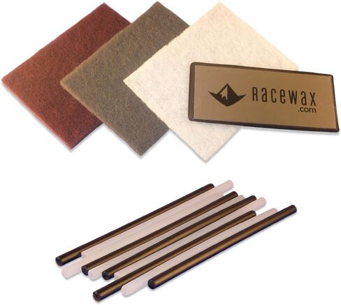RaceWax Ski P-tex Base Repair Kit: 10 ptex, Metal Scraper, 3 3M Buffing Pads in Saudi Arabia
