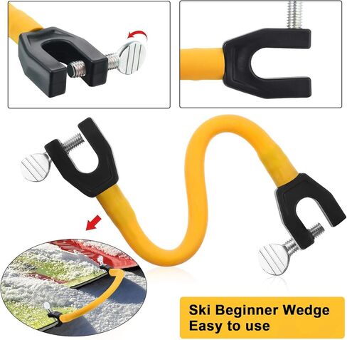 غيجوي 2 قطعة تزلج موصلة مدرب التزلج على الجليد أداة تدريب سهلة إسفين للتزلج على الجليد للتدريب على التزلج على الجليد للمبتدئين في فصل الشتاء in Kuwait