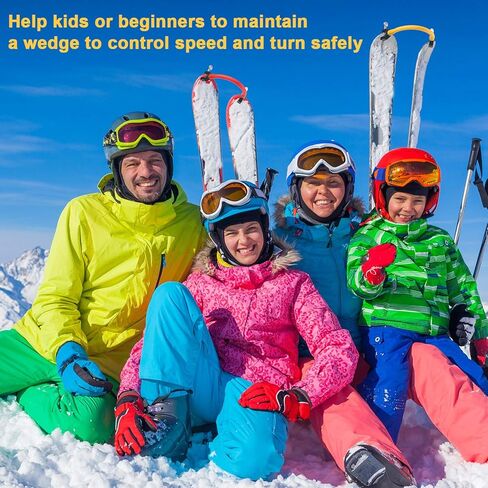 غيجوي 2 قطعة تزلج موصلة مدرب التزلج على الجليد أداة تدريب سهلة إسفين للتزلج على الجليد للتدريب على التزلج على الجليد للمبتدئين في فصل الشتاء in Kuwait