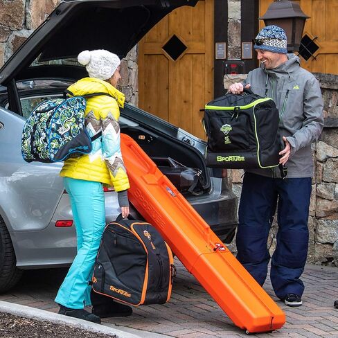Sportube Series 2 Ski Case - Protective Travel Case for Two Pairs of Alpine Skis and Gear or Four Pairs of Nordic Skis and Gear in Kuwait