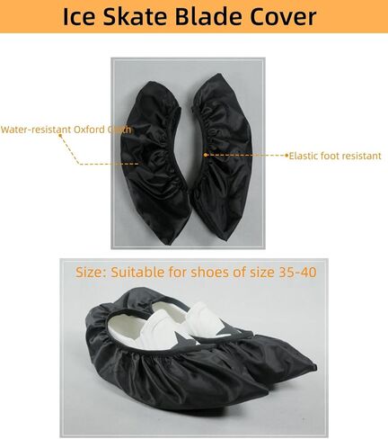 Sanseenia Ice Skate Blade Covers, Guards for Hockey Skates,Figure Skates and Ice Skates, Skating Soakers Blades Cover for Youth Adult, Skate Guards Accessories for Women Men in Kuwait