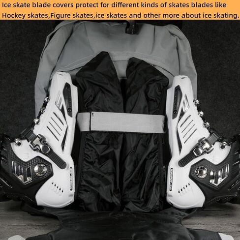 Sanseenia Ice Skate Blade Covers, Guards for Hockey Skates,Figure Skates and Ice Skates, Skating Soakers Blades Cover for Youth Adult, Skate Guards Accessories for Women Men in Kuwait