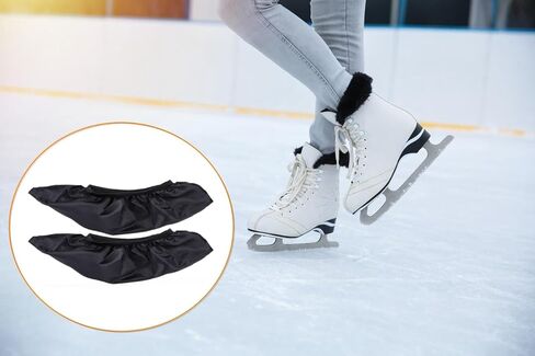 Sanseenia Ice Skate Blade Covers, Guards for Hockey Skates,Figure Skates and Ice Skates, Skating Soakers Blades Cover for Youth Adult, Skate Guards Accessories for Women Men in Kuwait
