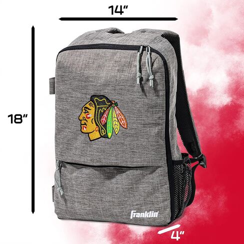 Franklin Sports Street Pack Backpack - Official NHL Hockey Equipment Bags - Authentic Logos and Color in Kuwait