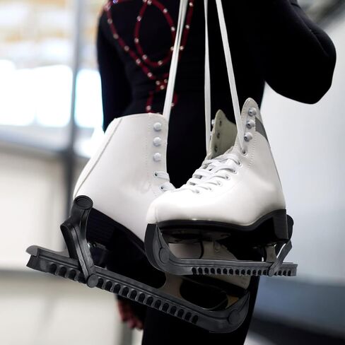 Yilloog 6 Pcs 3 Pairs Hockey Skate Guard Ice Skate Blade Covers Hockey Skate Blade Protectors with Adjustable Buckle for Kids Adults Figure Skates in Saudi Arabia