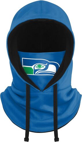 FOCO NFL womens Nfl Team Logo Drawstring Winter Cap Hooded Gaiter Balaclava Face Cover in Saudi Arabia