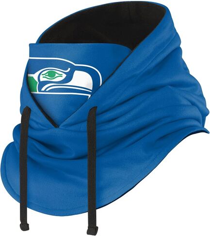 FOCO NFL womens Nfl Team Logo Drawstring Winter Cap Hooded Gaiter Balaclava Face Cover in Saudi Arabia