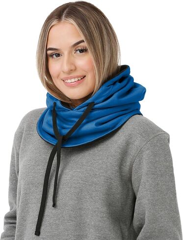 FOCO NFL womens Nfl Team Logo Drawstring Winter Cap Hooded Gaiter Balaclava Face Cover in Saudi Arabia