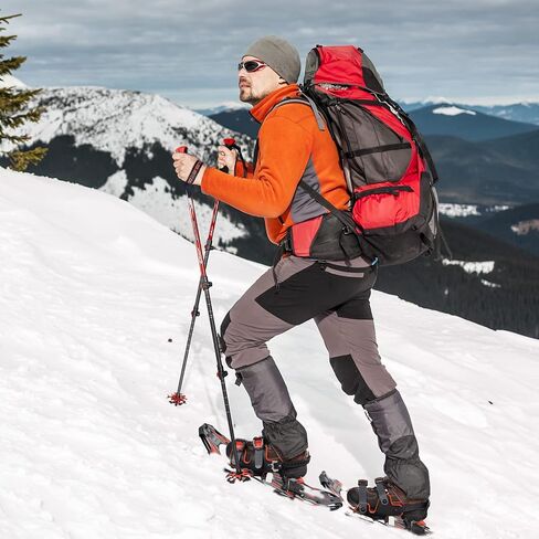 G2 21/25/30/36 Inches Light Weight Snowshoes for Women Men Youth, Set with Tote Bag, Special EVA Padded Ratchet Binding, Heel Lift, Orange/Blue Available in Saudi Arabia
