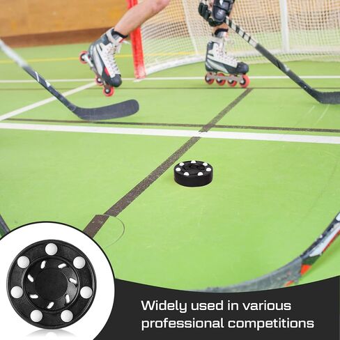 Deekin Hockey Puck Street Hockey Puck Roller Hockey Puck كرات الهوكي متعددة الوظائف مجموعة الهوكي الداخلية الجديدة لأنشطة التدريب الرياضية الداخلية والخارجية للمراهقين والنساء والرجال in Kuwait