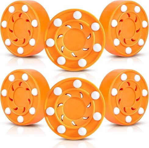 Deekin Hockey Puck Street Hockey Puck Roller Hockey Puck كرات الهوكي متعددة الوظائف مجموعة الهوكي الداخلية الجديدة لأنشطة التدريب الرياضية الداخلية والخارجية للمراهقين والنساء والرجال in Kuwait
