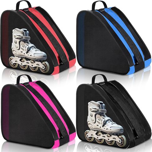CHENGU 4 Pack Roller Skate Bag Large Capacity Breathable Ice Skate Bag with Adjustable Shoulder Strap Figure Skating Bag Skate Accessories for Boys Girls Adults Hockey Skate Inline Skate Quad Skate in Saudi Arabia