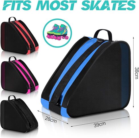 CHENGU 4 Pack Roller Skate Bag Large Capacity Breathable Ice Skate Bag with Adjustable Shoulder Strap Figure Skating Bag Skate Accessories for Boys Girls Adults Hockey Skate Inline Skate Quad Skate in Saudi Arabia