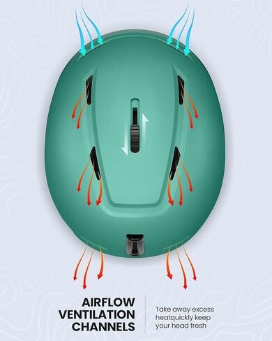 خوذة التزلج OutdoorMaster MIPS، خوذة التزلج على الجليد للرجال والنساء والشباب، خوذة الثلج مع 8 فتحات قابلة للتعديل، هيكل الكمبيوتر وخوذة التزلج على الجليد من رغوة EPS خوذة رياضية للثلج، خوذة تزلج معتمدة in Kuwait