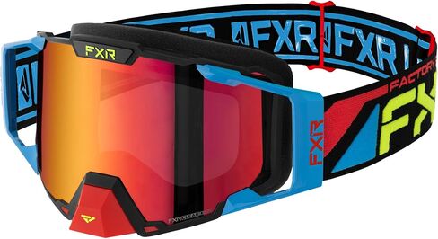 FXR Pilot Snow Goggles Outriggers عدسة Regalia مضادة للضباب والخدش - برونزية HD/Inferno - مقاس واحد in Kuwait