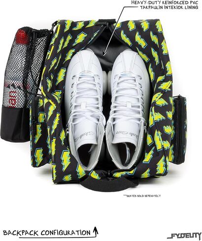 حقائب تزلج دوارة من فيديليتي للنساء والفتيات حقيبة ظهر للتزلج على الجليد ملحقات التزلج على الجليد للأطفال حقيبة تزلج على الجليد حقيبة تزلج على الجليد حقيبة تزلج على الجليد حقيبة تزلج دوارة بألوان قوس قزح سوداء in Kuwait