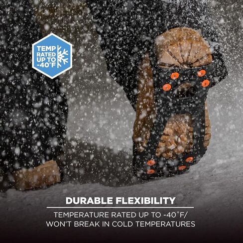 Ergodyne TREX 6300 Slip-On Traction Cleats for Snow and Ice with 8 Carbon Steel Spike Grips in Saudi Arabia