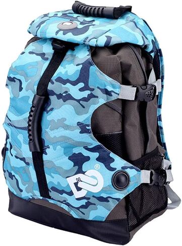 Duiaynke Roller Inline Skates Backpack Skating Shoes Boots Storage Bag for Helmet,Knee Elbow and Wrist Protection Pads in Saudi Arabia