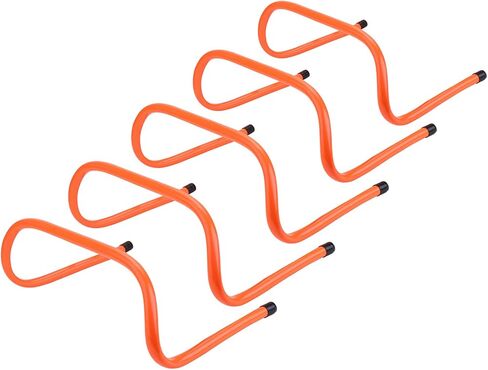 حواجز السرعة 15.24 سم مجموعة من 5 قطع - خفة الحركة والبليمتري وكل الأغراض لتدريب السرعة مع مقابض حمل (برتقالي) من ريهوت in Kuwait