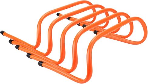 حواجز السرعة 15.24 سم مجموعة من 5 قطع - خفة الحركة والبليمتري وكل الأغراض لتدريب السرعة مع مقابض حمل (برتقالي) من ريهوت in Kuwait