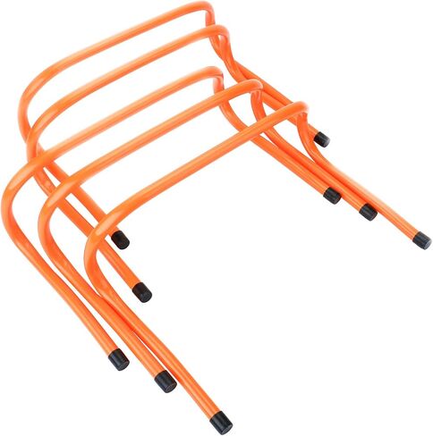 حواجز السرعة 15.24 سم مجموعة من 5 قطع - خفة الحركة والبليمتري وكل الأغراض لتدريب السرعة مع مقابض حمل (برتقالي) من ريهوت in Kuwait