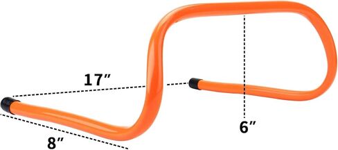 حواجز السرعة 15.24 سم مجموعة من 5 قطع - خفة الحركة والبليمتري وكل الأغراض لتدريب السرعة مع مقابض حمل (برتقالي) من ريهوت in Kuwait