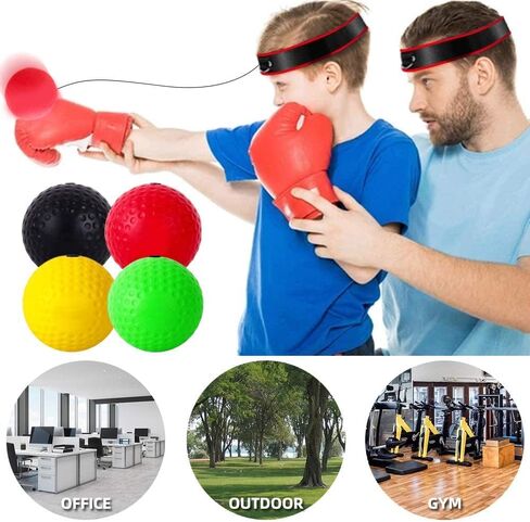 Boxing Reflection Ball Boxing Training Ball 2 Difficulty Level Boxing Ball Takes The Lead, Suitable for Reaction in Kuwait