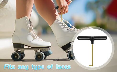 حذاء هوكي تزلج من الدانتيل من الفولاذ المقاوم للصدأ للتزلج على الجليد، أحذية التزلج على الجليد، أحذية خطافية، أداة مفتاح التزلج، أداة الترامبولين الربيعية أداة سحب الربيع، أداة سحب الترامبولين على شكل حرف T للينابيع in Kuwait