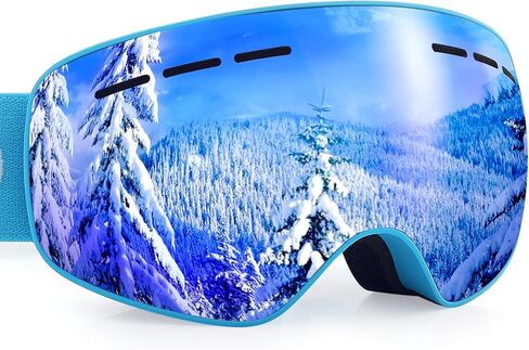 Dizokizo Ski Goggles Anti Fog UV Protection Double Layer Spherical Lens Snow Snowboard Goggles for Women Men Youth in Kuwait