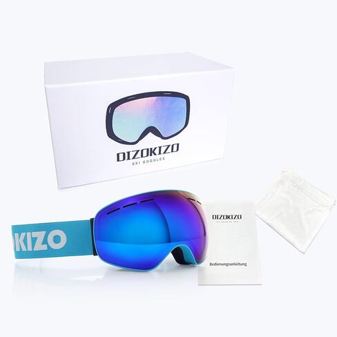 Dizokizo Ski Goggles Anti Fog UV Protection Double Layer Spherical Lens Snow Snowboard Goggles for Women Men Youth in Kuwait
