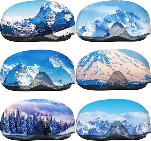 6 قطع من أغطية نظارات التزلج الواقية من الألياف الدقيقة الواقية من نظارات التزلج لتخزين نظارات التزلج لتخزين السفر in Kuwait