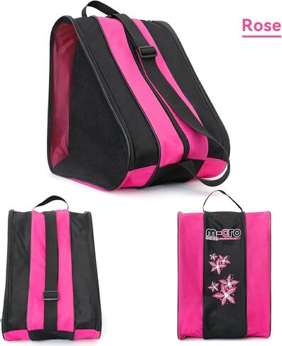 Qavctw Roller Skate Bag Ice Skate with T Tool Accessory Adjustable Shoulder Strap and Top Handle Oxford Cloth Premium Bag to Carry Ice Skates Roller Skates Inline Skates for Both Kids and Adults in Saudi Arabia