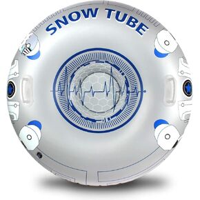 أنبوب الثلج SANKUU - زلاجة ثلجية كبيرة جدًا مقاس 47 بوصة قابلة للنفخ للبالغين - أنابيب تزلج عملاقة شديدة التحمل مصنوعة من مادة سميكة بسمك 0.6 مم in Kuwait