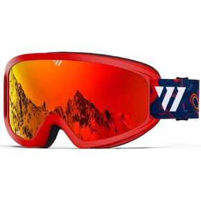 WISTON Ski Goggles - OTG Snow/Snowboard Goggles for Men, Women & Youth - 100% UV Protection W1