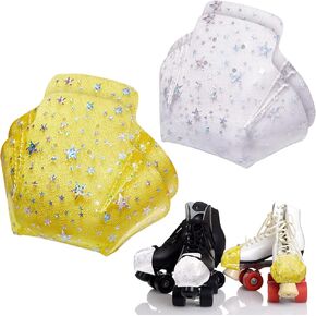 Lenwen 4 Pcs Toe Cap Guards Protectors Roller Skate Cap Protectors Roller Skate Toe Caps Skate Protectors Roller Skate Toe Guards for Quad Roller Skate Protection