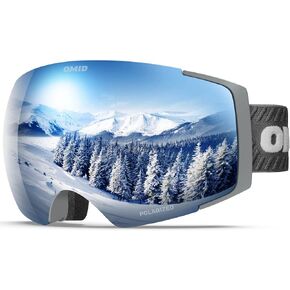 OMID Ski Goggles, V1 Polarized Magnetic Lens Anti-fog Snow Goggles for Men Women